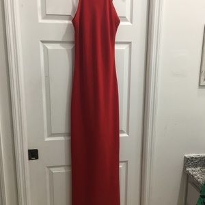 Calvin Klein red long dress